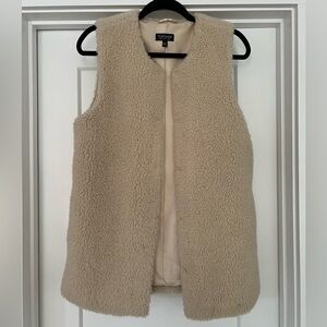 Topshop cream Sherpa/shearling Vest